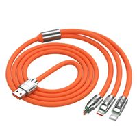 3 in1 120W 6A USB Cable - Super Fast Charge